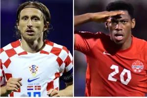 Luka Modric (Croatia) và Jonathan David (Canada)