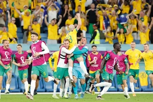 Australia ăn mừng chiến tích World Cup