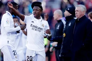 Carlo Ancelotti và cậu học trò Vinicius Junior