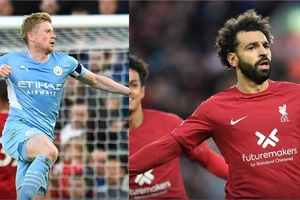 Kevin de Bruyne (Man City) và Mo Salah (LIverpool)