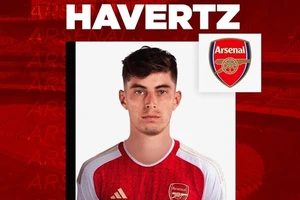 Kai Havertz đã trình làng chiếc áo mới ở Arsenal