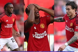 Aaron Wan-Bissaka, Anthony Martial và Victor Lindelof