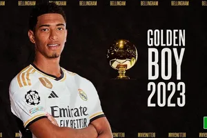 Bellingham đoạt giải Cậu bé vàng 2023