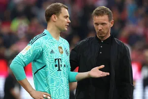 HLV Nagelsmann và thủ môn Manuel Neuer khi còn ở Bayern Munich