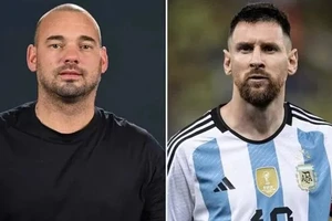 Wesley Sneijder và Lionel Messi