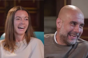 Aitana Bonmati và Pep Guardiola