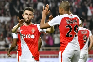 Bernardo Silva và Kylian Mbappe khi còn chơi chung ở Monaco