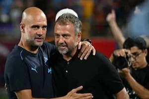 Pep Guardiola và ​​Hansi Flick