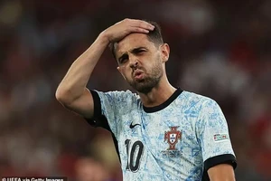 Bernardo Silva trong màu áo tuyển Bồ Đào Nha