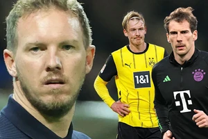 HLV Julian Nagelsmann với Leon Goretzka và Julian Brandt