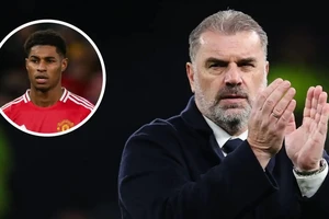 HLV Tottenham Ange Postecoglou và Marcus Rashford