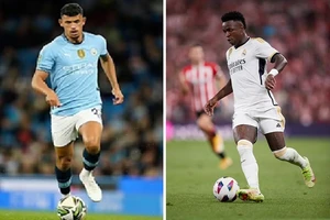 Matheus Nunes (Man City) và Vinicuis Jr (Real Madrid)