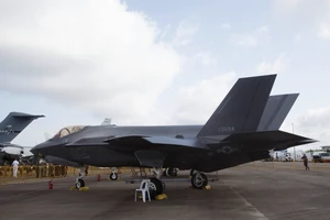 Máy bay chiến đấu F-35A của Mỹ sẽ được triển khai tại căn cứ Không quân Misawa ở tỉnh Aomori, Nhật Bản. Ảnh: Bloomberg