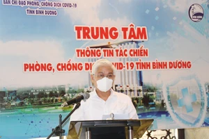 Ông Nguyễn Văn Lợi, Bí thư Tỉnh ủy Bình Dương phát biểu tại buổi ra mắt Hệ thống TTTC