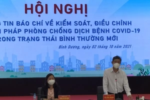 Ông Võ Văn Minh, Chủ tịch UBND tỉnh Bình Dương kết luận hội nghị