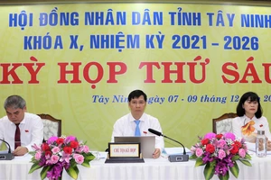 Các đại biểu tham dự kỳ họp HĐND tỉnh Tây Ninh khoá X