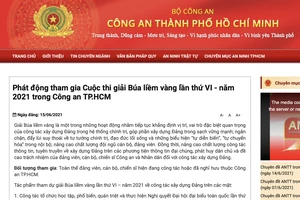 Phát động tham gia Cuộc thi giải Búa liềm vàng trong lực lượng Công an TPHCM