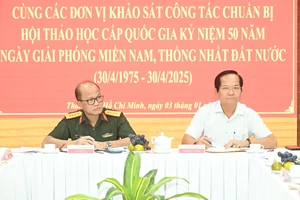 Khảo sát chuẩn bị Hội thảo khoa học cấp quốc gia kỷ niệm 50 năm Ngày Giải phóng miền Nam, thống nhất đất nước