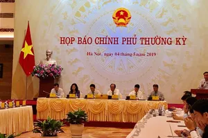 Quang cảnh buổi họp báo 