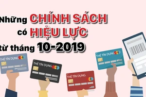 Những chính sách mới có hiệu lực từ tháng 10-2019