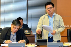 Ủy viên Thường trực Ủy ban Quốc phòng – An ninh Nguyễn Thanh Hồng phát biểu tại hội nghị. Ảnh: Cổng thông tin điện tử Quốc hội