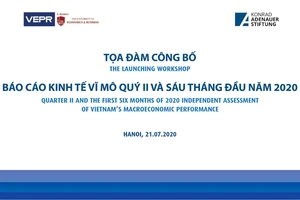 Theo các tác giả Báo cáo kinh tế vĩ mô quý 2 và 6 tháng đầu năm 2020, tăng trưởng kinh tế cả năm ở mức 3,8%