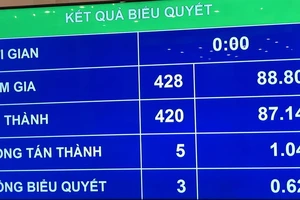 Quốc hội thông qua Nghị quyết về tổ chức chính quyền đô thị tại TPHCM ​