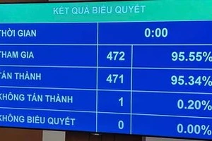 Kết quả biểu quyết 