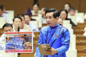 ĐB Nguyễn Văn Cảnh (Bình Định) hiến kế sử dụng các trụ sở dôi dư sau sắp xếp. Ảnh: QUANG PHÚC