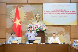 Phó Chủ tịch Quốc hội Lê Minh Hoan chủ trì cuộc làm việc