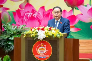 Chủ tịch Quốc hội Trần Thanh Mẫn phát biểu tại phiên họp trù bị Đại hội đại biểu Đảng bộ Quốc hội lần thứ I, nhiệm kỳ 2025 - 2030