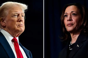 Ông Donald Trump và bà Kamala Harris dự kiến có buổi tranh luận vào ngày 4-9. Ảnh: Getty Images