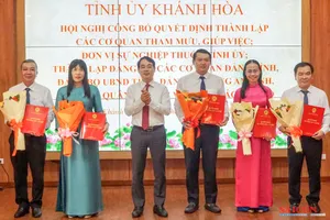 Danh sách lãnh đạo các cơ quan thuộc Tỉnh ủy, UBND tỉnh Khánh Hòa