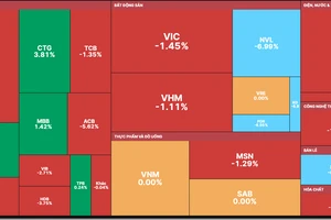 Một số cổ phiếu ngân hàng quay đầu tăng điểm vào phiên chiều ngày 4-11 giúp VN-Index thu hẹp đà giảm