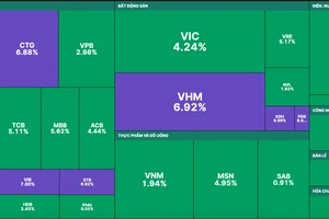 Thị trường ngập tràn sắc xanh và tím trong phiên ngày 2-12