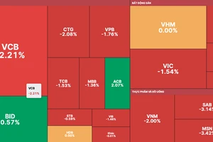 Nhóm cổ phiếu Blue-chips bị xả mạnh khiến VN-Index giảm gần 9 điểm