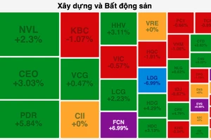 Cổ phiếu bất động sản và xây dựng tăng tốt 