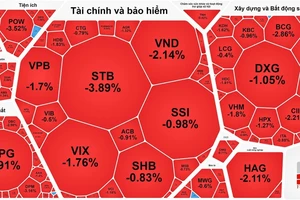 Chứng khoán lại đỏ sàn 