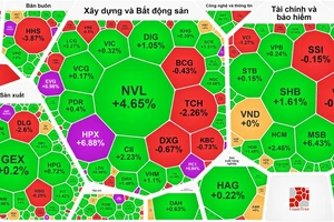 Thị trường tăng trên diện rộng trong phiên giao dịch 5-9