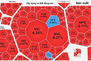 Cổ phiếu bất động sản lao dốc