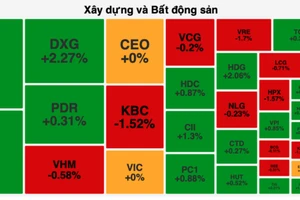 Nhiều cổ phiếu bất động sản tăng tích cực 