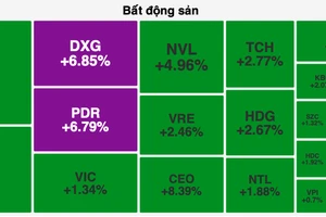 Cổ phiếu bất động sản “trở lại”, chứng khoán tiếp tục tăng mạnh