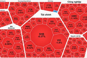 Nhà đầu tư chốt lời, VN-Index giảm gần 10 điểm trong phiên cuối tuần 