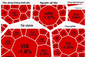 Thị trường chứng khoán "xanh vỏ đỏ lòng"