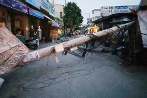 Hiện trường được phong tỏa. Ảnh: ĐAN NGUYÊN