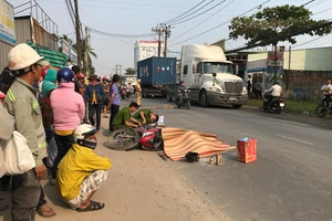 Hiện trường vụ tai nạn. Ảnh: CHÍ THẠCH