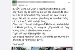 Thông tin 12 shipper dương tính Covid-19 ở quận 7 là không chính xác