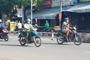 Công an phong tỏa hiện trường 