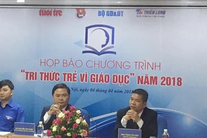 Họp báo công bố chương trình Tri thức trẻ vì giáo dục