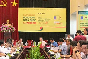 135 vận động viên tranh tài tại Giải vô địch Bóng bàn toàn quốc Báo Nhân Dân 2018